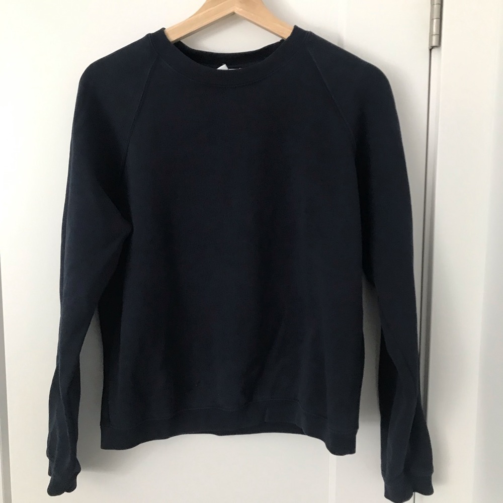 XS navy blue crew neck sweater